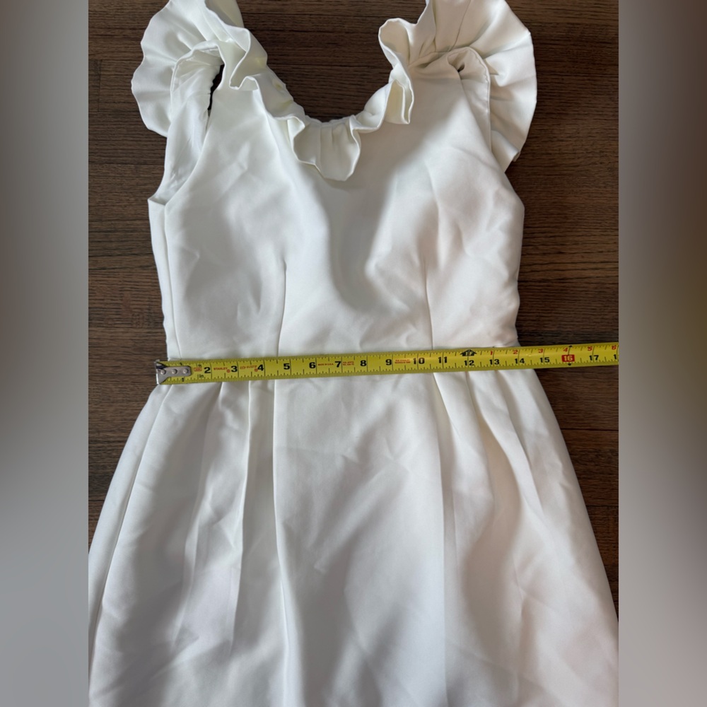 Camilyn Beth Ivory Dress with Ruffle Detail-Size 2 - Picture 12 of 12